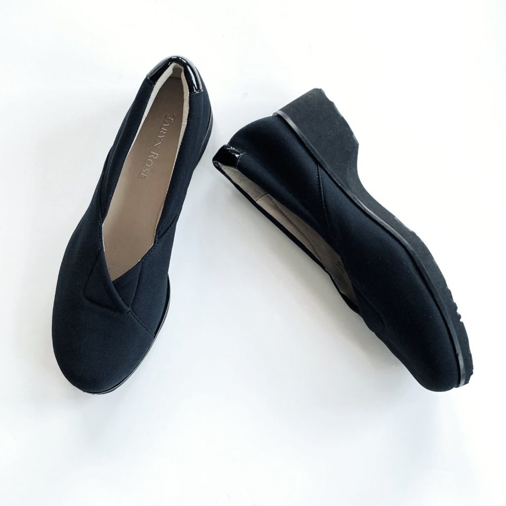 Stretch fabric loafer, Black,  6m, Taryn Rose